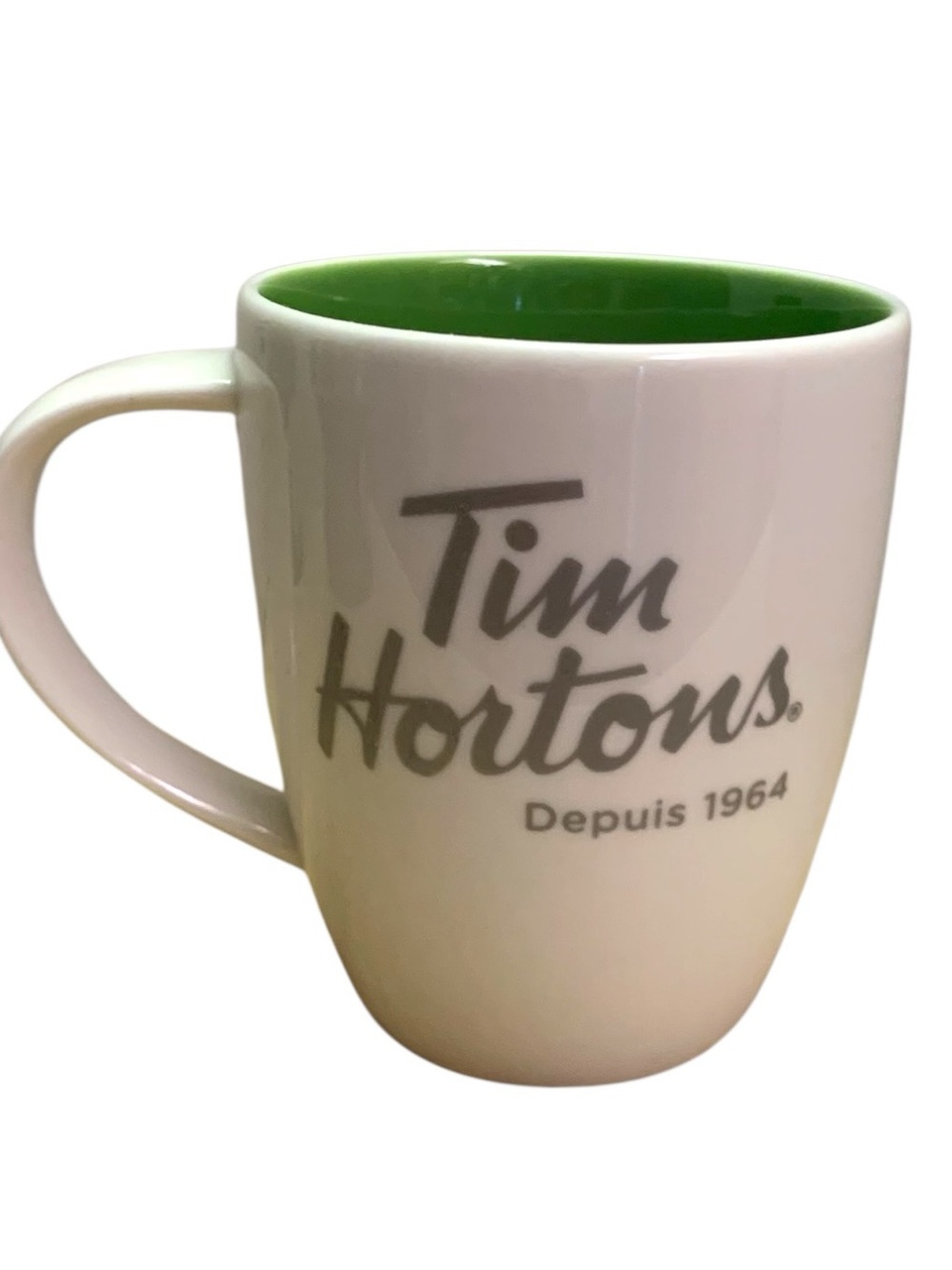 Tim Hortons Since 1964 Limited Edition #014 Green White Collectible Ceramic Mug